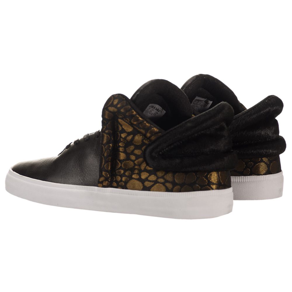 Baskets Supra Falcon Noir Doré Black/Gold-White Homme | HDP-21272656